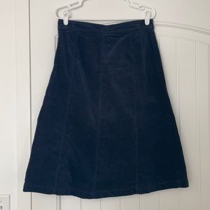 Croft & Barrow Navy Corduroy skirt
